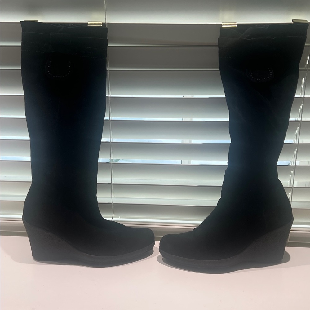 Charles David Black suede WATERPROOF BOOT.